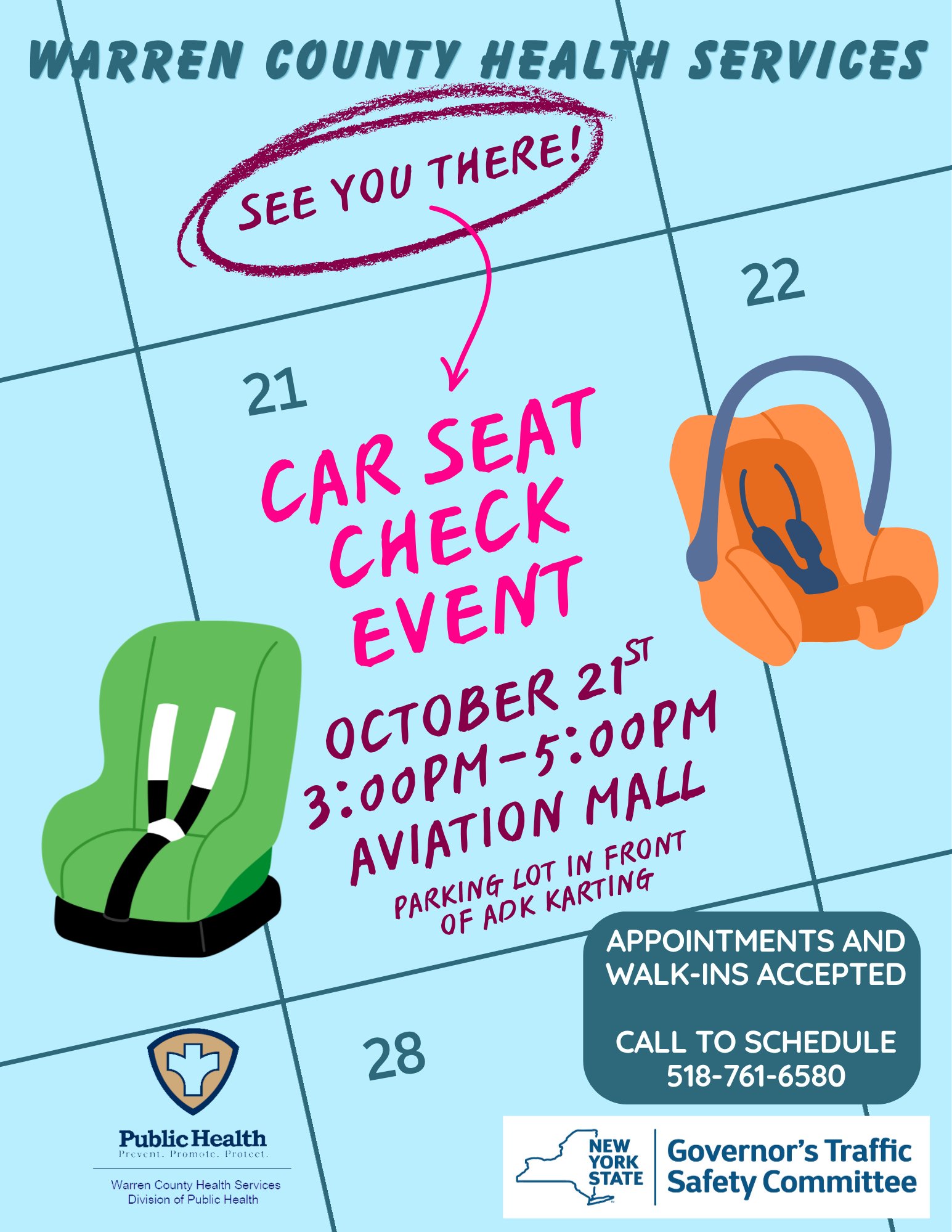 october 21, 2026 child seat check at aviation mall