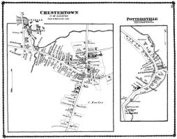 A highly detailed map of the Chestertown, Pottersville regions
