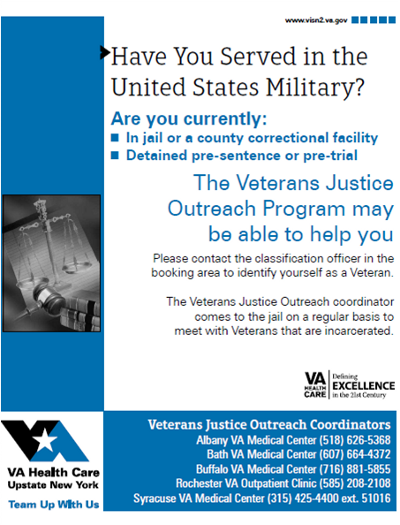 Veterans Justice Outreach Program Brochure